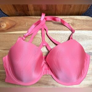 Victoria's Secret | Women’s Pink Racer Back Strappy Front Closure Bra, Size 36D